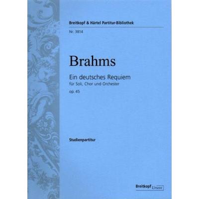 輸入楽譜／スコア／ブラームス：ドイツ・レクイエム op. 45 : BREMEN 