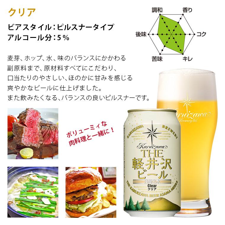 クラフトビール ビール 飲み比べ セット 詰め合わせ 軽井沢ビール 国産クラフト プチギフト プレゼント 地ビール  6種飲み比べセット 350ml缶×12本 N-KA｜brewery｜04