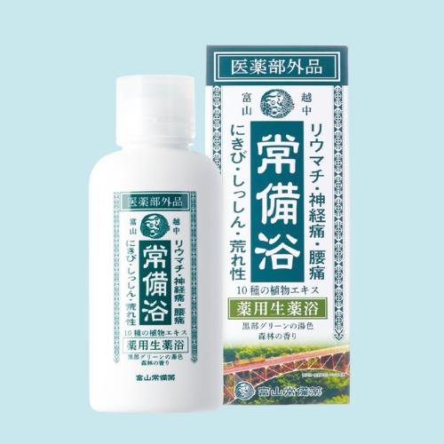 Ot 常備浴 黒部グリーン 薬用入浴剤 400mL 医薬部外品 日本製4本 常備浴 富山常備薬 黒部グリーンの湯色 森林の香り 大容量400mL(20回分