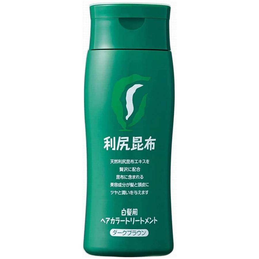 利尻昆布 ヘアカラートリートメント ダークブラウン　6本セット✕200g 利尻 利尻昆布ヘアカラートリートメント ダークブラウン 200g : BR