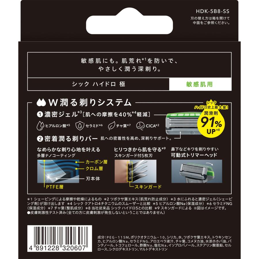 schick（シック） ハイドロ極 敏感肌用 8個入 : BRハウス Yahoo!店