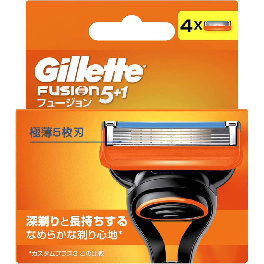 P&G ジレット フュージョン 替刃 4個入 : BRハウス Yahoo!店 - 通販