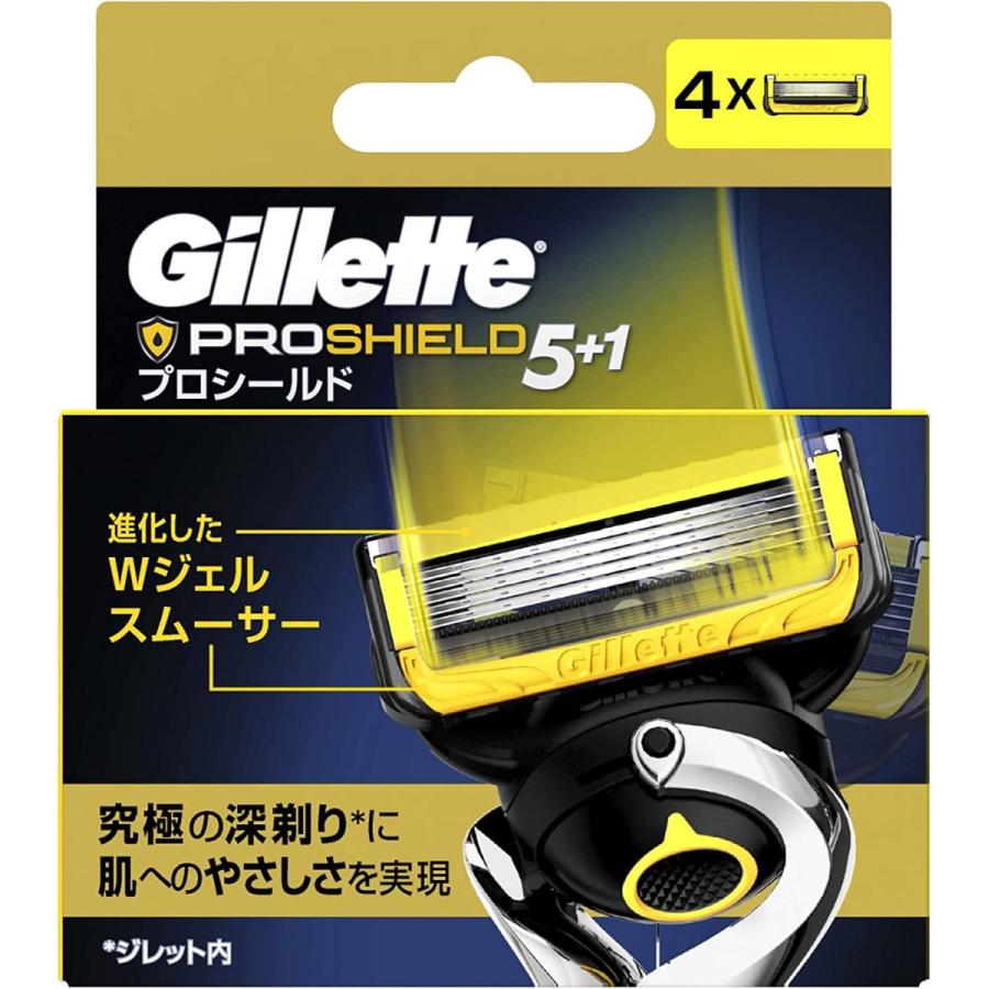 P&G ジレット プロシールド 替刃 4個入 : BRハウス Yahoo!店 - 通販