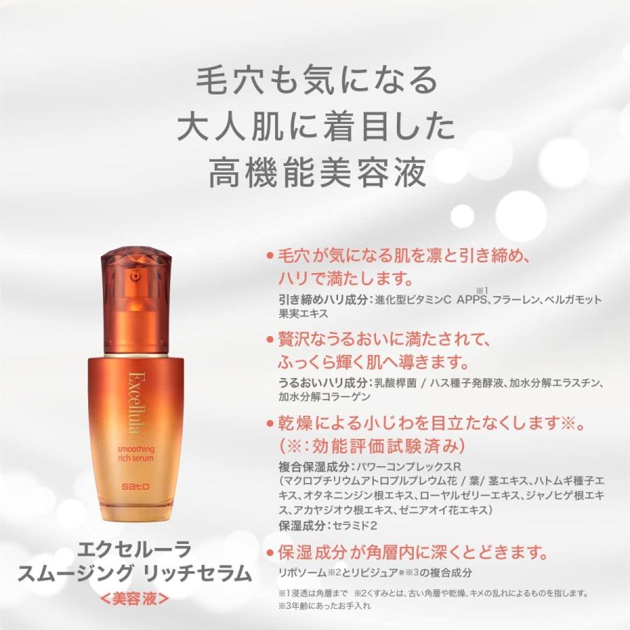 新品 エクセルーラ スムージング リッチセラム 4本セット Excellula（エクセルーラ） スムージング リッチセラム 45mL : BR