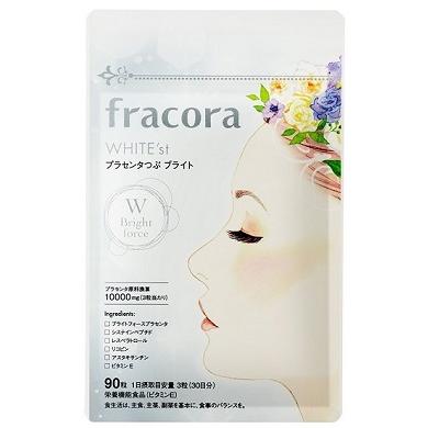 WHITE'stプラセンタつぶ 90錠×3袋 1セット フラコラ WHITE'st プラセンタつぶブライト 30日分 90粒 : BRハウス