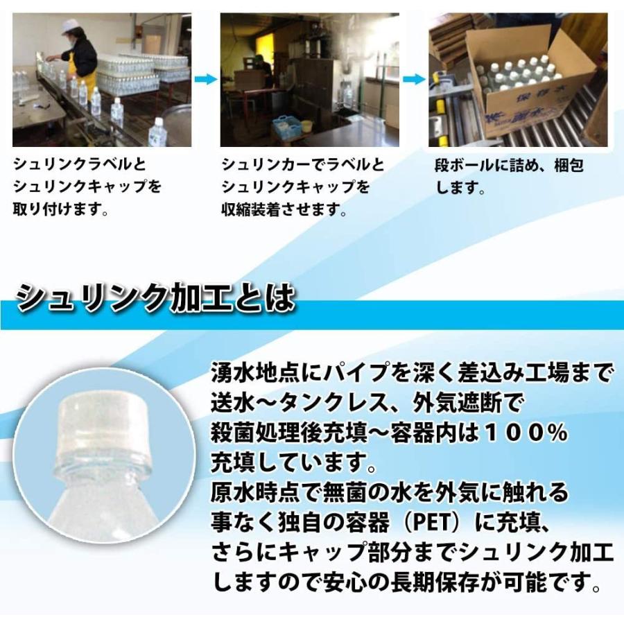 5年 保存 ミネラルウォーター カムイワッカ麗水 2L×24本 (2L入×6本×4箱）セット 長期保存水 災害用 備蓄用 非常用 水 非常水 備蓄水 送料無料｜brianbrian｜05