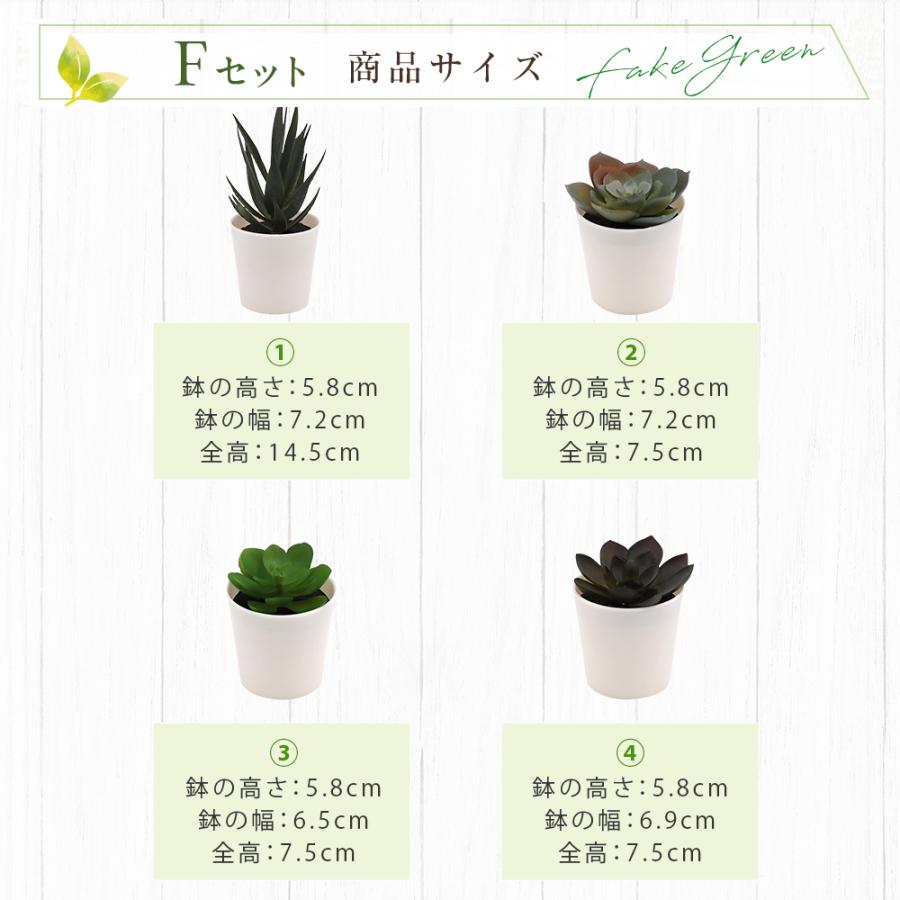 5点セット フェイクグリーン ミニ 人工観葉植物 人工多肉植物 観葉植物