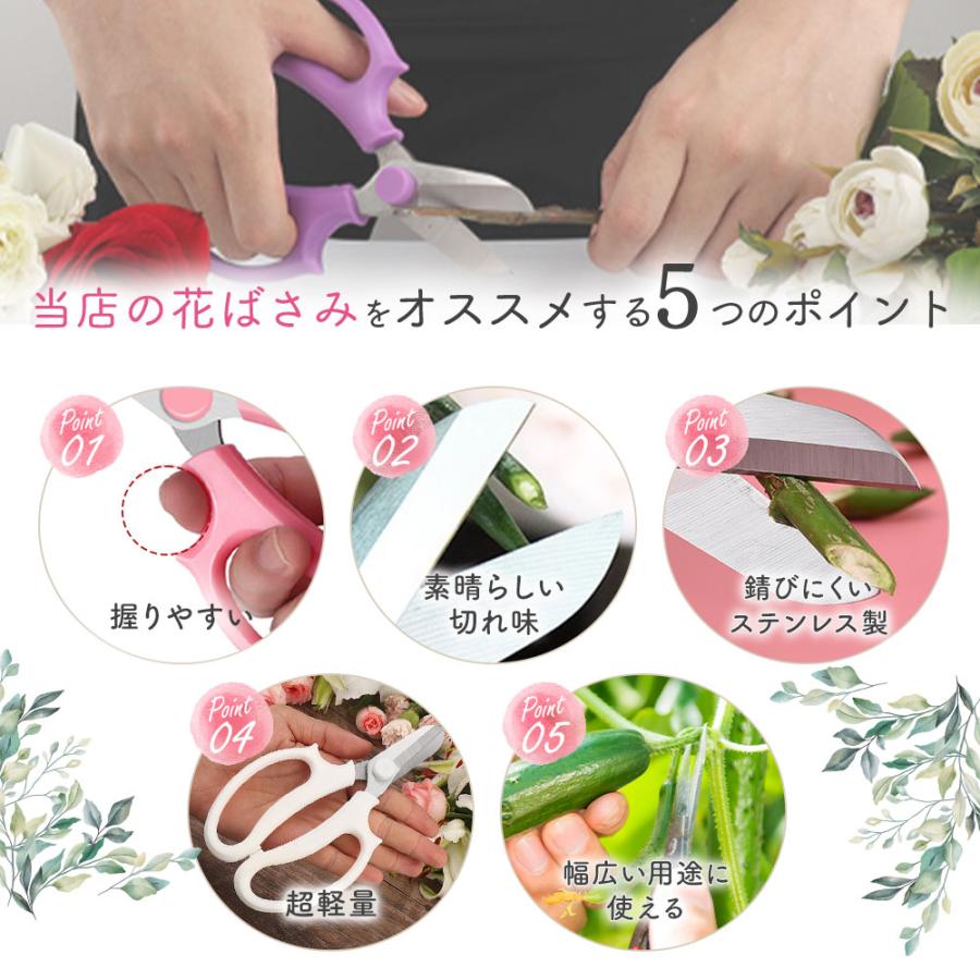 選べる6色 花ばさみ 花挟 花切りばさみ 花 はさみ ハサミ 園芸