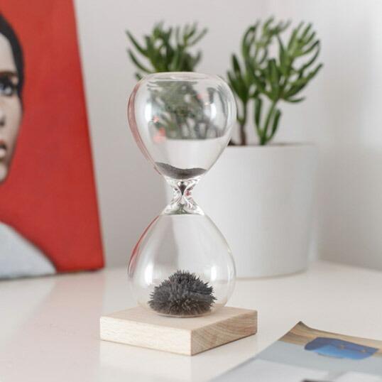 Magnetic Hourglassマグネティックアワーグラス砂鉄を用いた砂時計インテリア雑貨｜bricbloc｜02