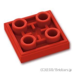 レゴ パーツ ばら売り #11203 タイル インバート 2 x 2：レッド | LEGOの部品 | LEGO