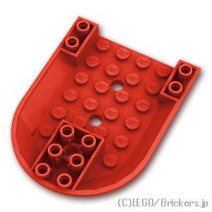 レゴ パーツ ばら売り #11295 航空機 コクピット部 6 x 8 - ボトム：レッド | LEGOの部品 | LEGO