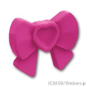 レゴ パーツ ばら売り #11618 ハートのリボン - フレンズアクセサリー：マゼンタ | LEGOの部品 | LEGO