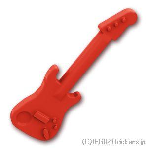 レゴ パーツ ばら売り #11640 エレキギター：レッド | LEGOの部品 | LEGO