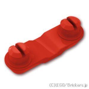 レゴ パーツ ばら売り #14149 テクニック ダブルピンホールキャップ ゴム製(キャタピラ アタッチメント ダブル)：レッド | LEGOの部品 | LEGO | 01