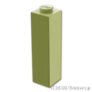 レゴ パーツ ばら売り #14716 ブロック 1 x 1 x 3：オリーブグリーン | LEGOの部品 | LEGO