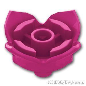 レゴ パーツ ばら売り #15469 花 2 x 2 - 4花びらと軸穴：マゼンタ | LEGOの部品 | LEGO | 01