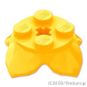 レゴ パーツ ばら売り #15469 花 2 x 2 - 4花びらと軸穴：ブライトライトオレンジ | LEGOの部品 | LEGO