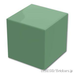 レゴ パーツ ばら売り #19729 ミニフィグ プレーンヘッド - キューブ：サンドグリーン | LEGOの部品 | LEGO