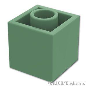 レゴ パーツ ばら売り #19729 ミニフィグ プレーンヘッド - キューブ：サンドグリーン | LEGOの部品 | LEGO | 01