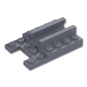 レゴ パーツ ばら売り #1979 プレート 4 x 6 - ギアトラック (ニンジャゴー スピナー ランチャー)：ダークグレー | LEGOの部品 | LEGO
