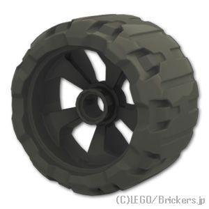 レゴ パーツ ばら売り #2148 ホイール ハード プラスチック 37mm x 22mm - 5スポーク：ブラック | LEGOの部品 | LEGO
