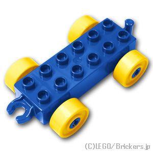 レゴ デュプロ パーツ ばら売り カーベース 2 X 6 イエローホイール ヒンジ付き ブルー Lego 部品 大きい 2312c01 023 レゴブロック専門店ブリッカーズ 通販 Yahoo ショッピング