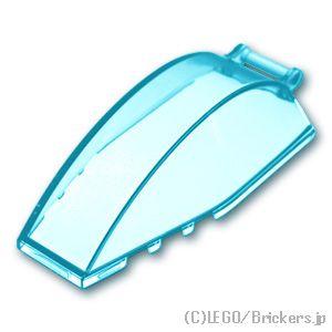 レゴ パーツ ばら売り #23448 ウィンドスクリーン 8 x 4 x 2 - バーハンドル：トランスライトブルー | LEGOの部品 | LEGO