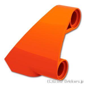 レゴ パーツ ばら売り #2403 テクニック パネル カーブ #10 - 3 x 3 テーパー 右：レディッシュオレンジ  | LEGOの部品 | LEGO