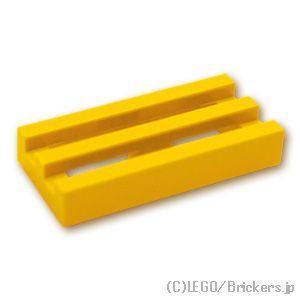 レゴ パーツ ばら売り #2412b タイル 1 x 2 - グリル：イエロー | LEGOの部品 | LEGO