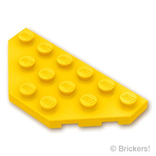 レゴ パーツ ばら売り #2419 ウェッジ プレート 3 x 6 - コーナー：イエロー | LEGOの部品 | LEGO