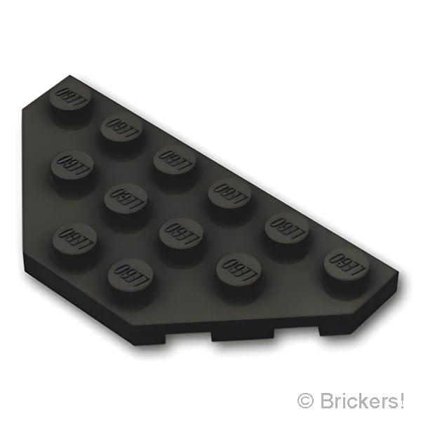 レゴ パーツ ばら売り #2419 ウェッジ プレート 3 x 6 - コーナー：ブラック | LEGOの部品 | LEGO