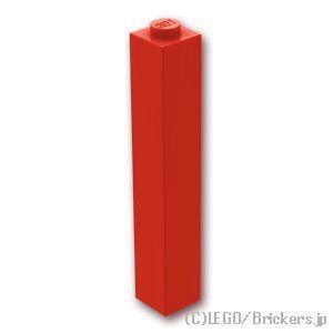 レゴ パーツ ばら売り #2453b ブロック 1 x 1 x 5：レッド | LEGOの部品 | LEGO