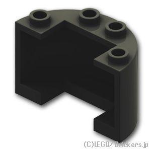レゴ パーツ ばら売り #24593 シリンダー ハーフ 2 x 4 x 2 - カットアウト：ブラック | LEGOの部品 | LEGO