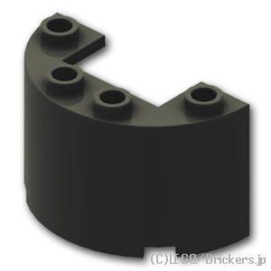レゴ パーツ ばら売り #24593 シリンダー ハーフ 2 x 4 x 2 - カットアウト：ブラック | LEGOの部品 | LEGO | 01