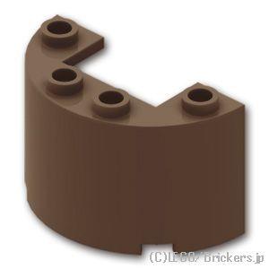 レゴ パーツ ばら売り #24593 シリンダー ハーフ 2 x 4 x 2 - カットアウト：ダークブラウン | LEGOの部品 | LEGO | 01