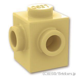 レゴ ブロック パーツ ばら売り #26604 ブロック 1 x 1 - 2面スタッド 隣接：タン | LEGOの部品 | LEGO
