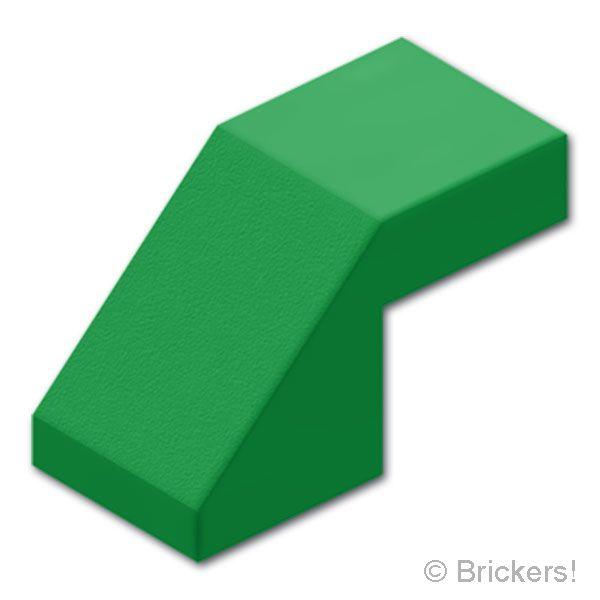 レゴ パーツ ばら売り #28192 スロープ 45° 2 x 1 - カットアウト：グリーン | LEGOの部品 | LEGO