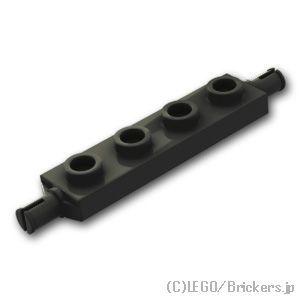レゴ パーツ ばら売り #2926 プレート 1 x 4 - ホイール ホルダー / 小径軸：ブラック | LEGOの部品 | LEGO