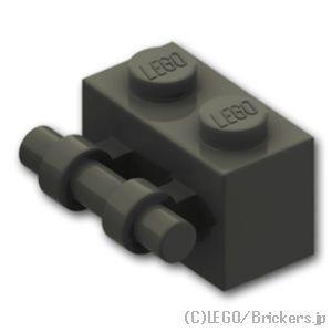 レゴ パーツ ばら売り #30236 ブロック 1 x 2 - 水平バーハンドル：ブラック | LEGOの部品 | LEGO