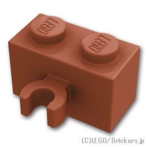 レゴ パーツ ばら売り #30237 ブロック 1 x 2 - 垂直クリップ：ブラウン | LEGOの部品 | LEGO