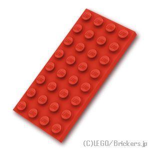 レゴ パーツ ばら売り #3035 プレート 4 x 8：レッド | LEGOの部品 | LEGO