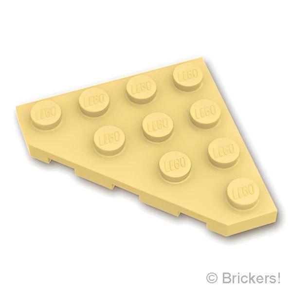 レゴ パーツ ばら売り #30503 ウェッジ プレート 4 x 4 - コーナー：タン | LEGOの部品 | LEGO