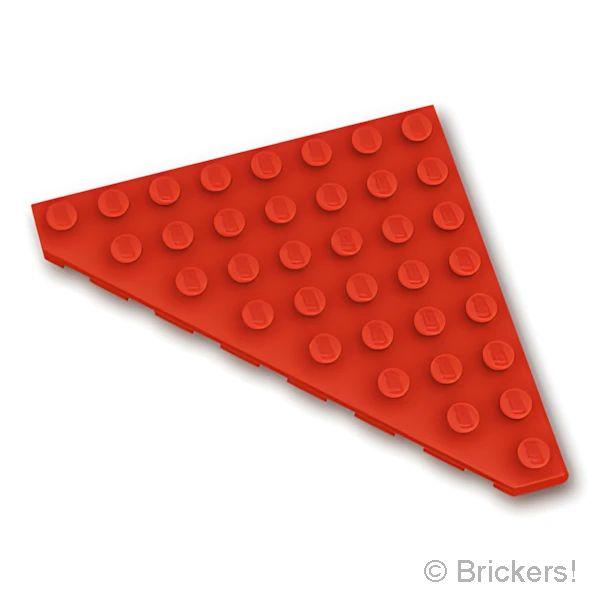 レゴ パーツ ばら売り #30504 ウェッジ プレート 8 x 8 - コーナー：レッド | LEGOの部品 | LEGO