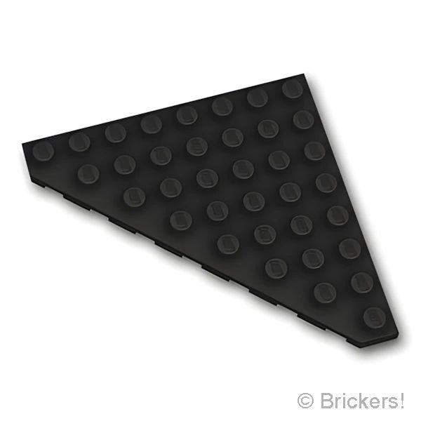 レゴ パーツ ばら売り #30504 ウェッジ プレート 8 x 8 - コーナー：ブラック | LEGOの部品 | LEGO