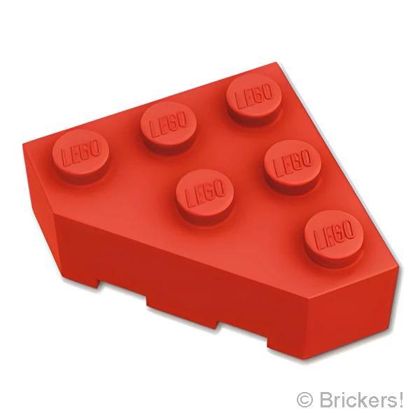 レゴ パーツ ばら売り #30505 ウェッジ 3 x 3 - ファセット：レッド | LEGOの部品 | LEGO