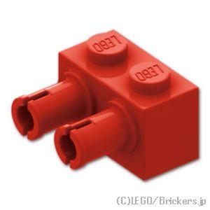 レゴ パーツ ばら売り #30526 ブロック 1 x 2 - 2ピン：レッド | LEGOの部品 | LEGO