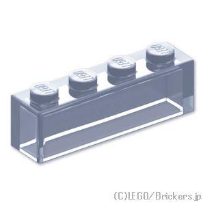 レゴ パーツ ばら売り #3066 ブロック 1 x 4 - ボトムチューブ無し：トランスクリアー | LEGOの部品 | LEGO