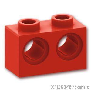 レゴ パーツ ばら売り #32000 テクニック ブロック 1 x 2 - 2ホール：レッド | LEGOの部品 | LEGO