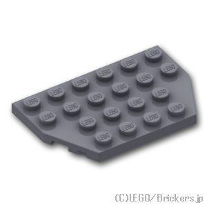 レゴ パーツ ばら売り #32059 ウェッジ プレート 4 x 6 - コーナー：ダークグレー | LEGOの部品 | LEGO