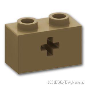 レゴ パーツ ばら売り #32064 テクニック ブロック 1 x 2 - 軸穴：ダークタン | LEGOの部品 | LEGO